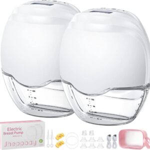 Collox Elektrische borstkolf - Handsfree & Draagbaar - Dubbele borstkolf - 3 modi & 12 zuigniveaus - BPA-vrij - Anti-lek - Inclusief tas - Wit