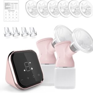 Thuys – Borstkolf Electrisch Dubbel – Handsfree Borstkolf – Dubbele – 14 x 14 x 5cm – Roze