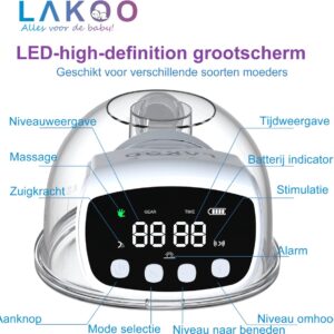 LAKOO Pro 1 Borstkolf - Draadloze Elektrische - Hansfree - borstkolven