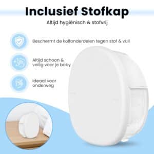 Kolvy® Air Draadloze Elektrische Borstkolf – Inclusief Kolftas (Zwart) & Moedermelk Bewaarzakjes – Handsfree & Draagbaar – BPA-Vrij – Dubbele Borstkolf – E-book, 5 Maten & Stofkap