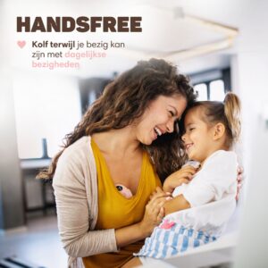 Vulpes Goods® BabyCare - Handsfree Borstkolf - Elektrische Draadloze Borstkolf - Draagbaar – Elektrische handsfree Kolf - Incl. 30 moedermelk bewaarzakjes, Borstvoeding informatie, Reistas & Borstschildverkleiners - MAX versie