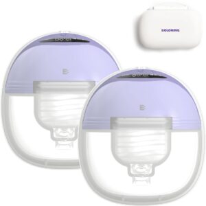 Boloning® Draadloze Elektrische Borstkolf – Slim & Handsfree – Stil & Draagbaar – Dubbele Kolf – BPA-Vrij – Paars