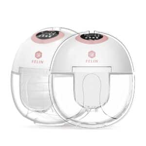 Felin Elektrische Dubbele Draadloze Borstkolf - Handsfree Borstkolf - Elektrische Borstkolf Accu - Inclusief Moedermelk Bewaarzakjes - 3 maten Borstschildverkleiners - E-book