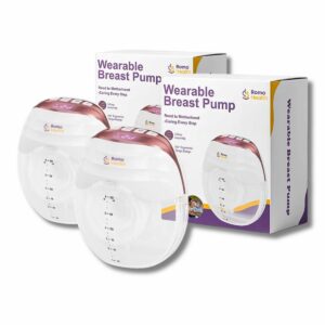 Romo Health Deluxe Elektrische Borstkolf - Handsfree & Draagbaar - Ultra Comfort - Ergonomisch Design - BPA Vrij - 100ºC Steriliseerbaar - Dubbele Borstkolf