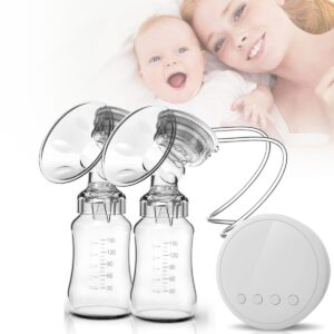 Elektrische Dubbele Borstkolf - 2 Massagemodes & 9 Sterktes - USB Oplaadbaar - Stil & Draagbaar