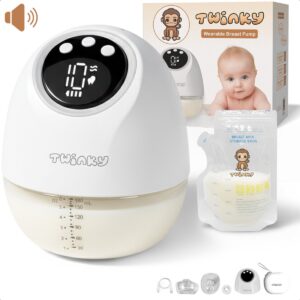 Twinky® Elektrische Borstkolf – Volledige Kolfset Incl. 5x Moedermelk Bewaarzakjes – Handsfree, Geluid- & pijnloos, BPA Vrij - Moedermelk Machine voor Baby’s