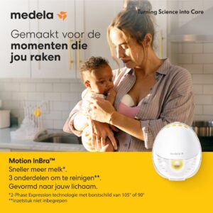 Medela Motion InBra™ - Draagbare Enkele Elektrische Borstkolf – Discreet, Anatomisch & Lichtgewicht - Oplaadbare Accu - Incl. Comfort Insert, 95% Compatibel