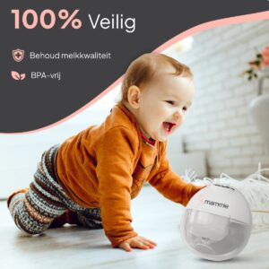 MAMMIE Draadloze Elektrische Borstkolf - met Timerfunctie - Handsfree & Draagbaar - BPA vrij