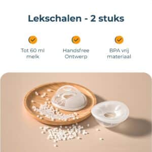 Alyze Lekschalen - 2 stuks - BPA-vrij - Opvangen van borstmelk - Borstkolf handmatig - Siliconen - Collector - Borstschelpen - Borstvoeding accessoires