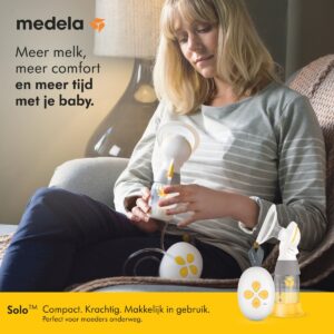 Medela Solo Borstkolf Kolfapparaat Enkele elektrische kolf Compact en licht - Oplaadbare accu - USB lader