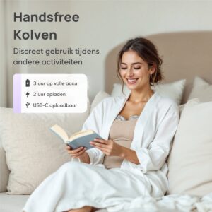 STFF & Co® Dubbele Elektrische Draadloze Borstkolf - Handsfree Borstkolf - Kolf - Breast Pump - Draagbaar - BPA Vrij