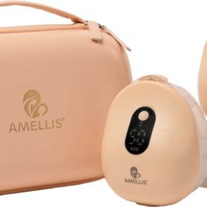 Amellis® Goldflow PRO - Dubbele Elektrische Draadloze Borstkolf - Handsfree & Draagbaar - met APP bediening - BPA-Vrij - Incl. Borstschildverkleiners & Luxe Hardcase