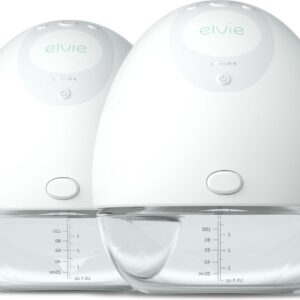 Elvie Pump  Dubbele Elektrische Borstkolf - Draagbaar - Hands-free - Geluidsloos - Incl. 4 flessen