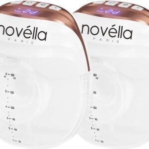 Novella Paris® 2024 BabyCare - Dubbele Handsfree Borstkolf - Elektrische Draadloze Borstkolf – Draagbaar - Dubbele Elektrische handsfree Kolf - Rosé Goud - Handkolf Alternatief - Handsfree Kolfapparaten - Breast Pump - TikTok - BPA Free