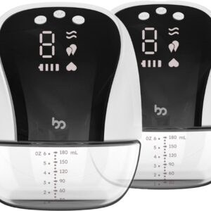 Femometer - Borstkolf - Elektrische Dubbele Borstkolf - Hands-Free Borstkolf - 4 Modussen - 10 Intensiteitsniveaus - Wit